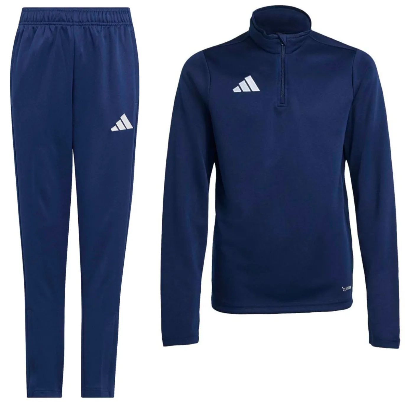 adidas Entrada 26 Trainingspak 1/4-Zip Kids Donkerblauw Wit