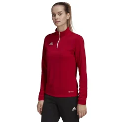 adidas Entrada 22 Trainingstrui 1/4-Zip Dames Rood Wit