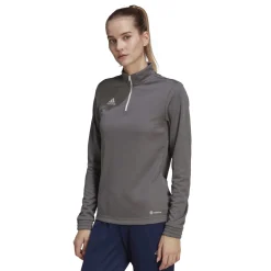 adidas Entrada 22 Trainingstrui 1/4-Zip Dames Grijs Wit