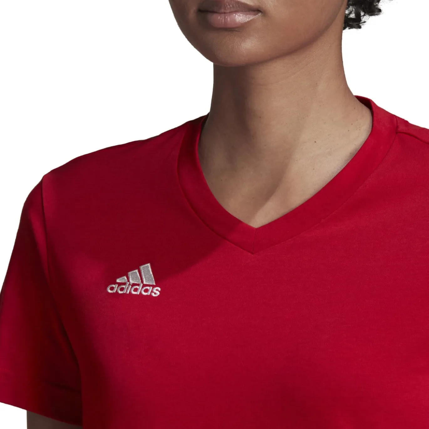 adidas Entrada 22 T-Shirt Dames Rood Wit