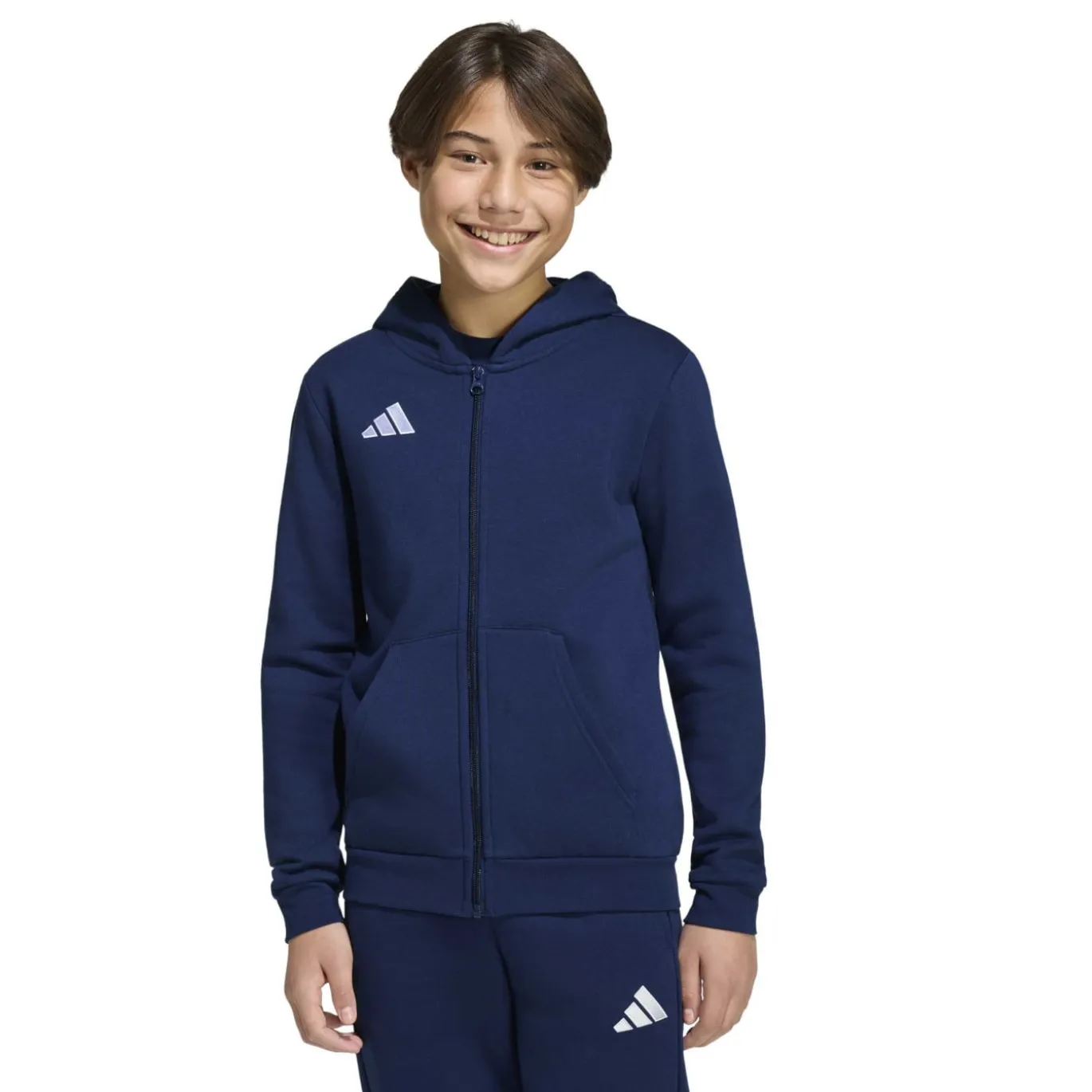 adidas Entrada 26 Vest Kids Donkerblauw Wit