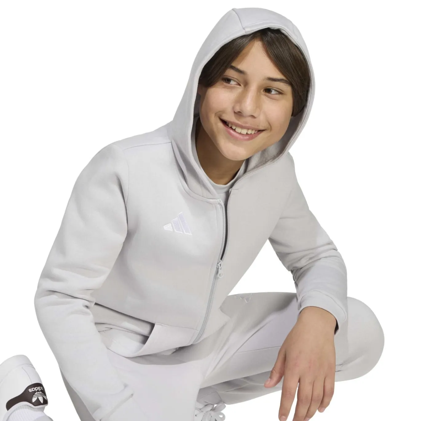 adidas Entrada 26 Vest Kids Grijs Wit