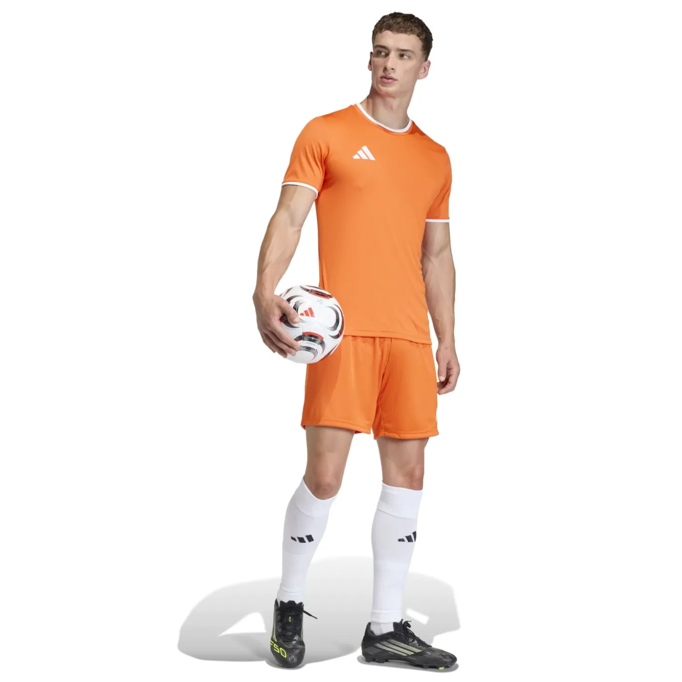 adidas Entrada 26 Voetbalbroekje Oranje Wit