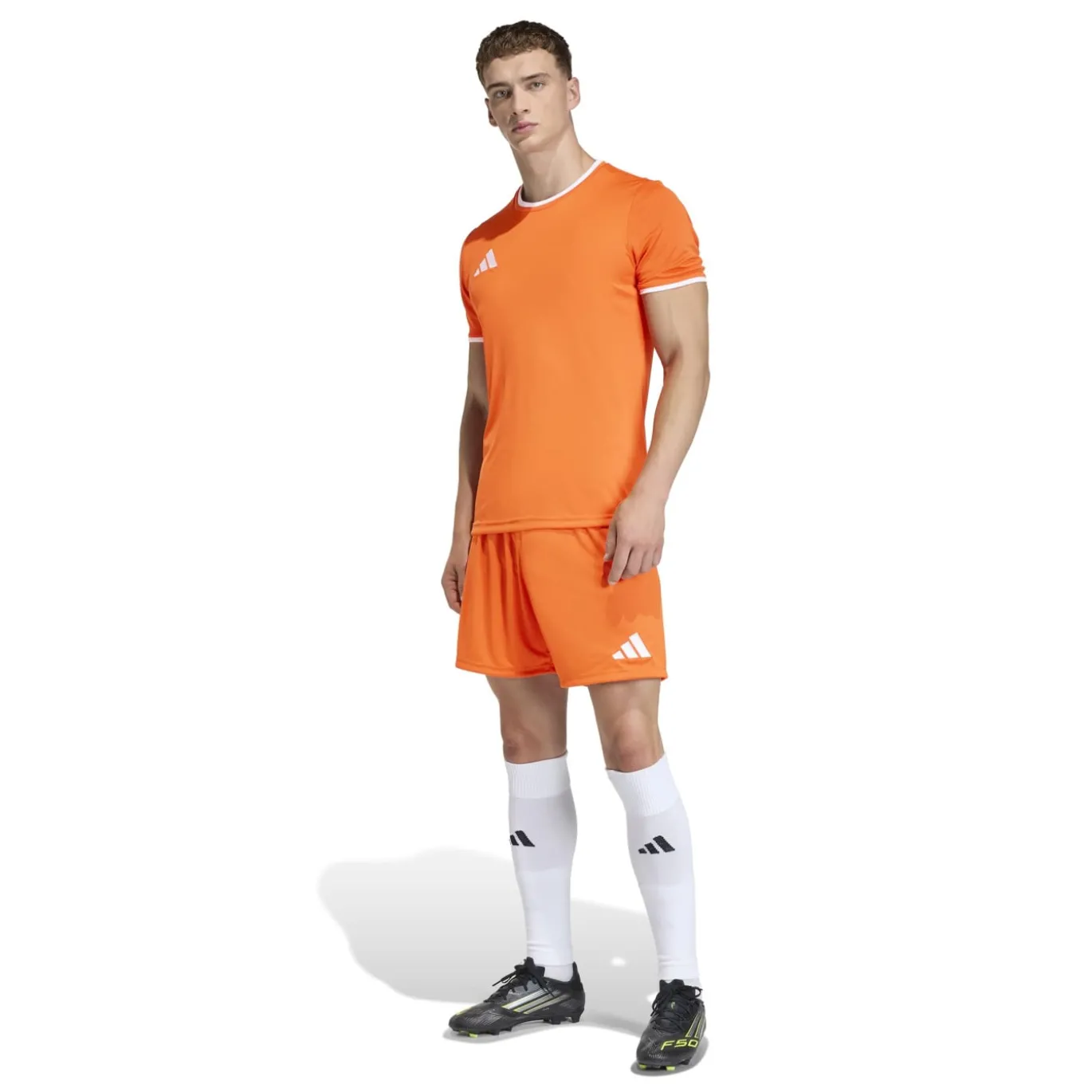 adidas Entrada 26 Voetbalbroekje Oranje Wit