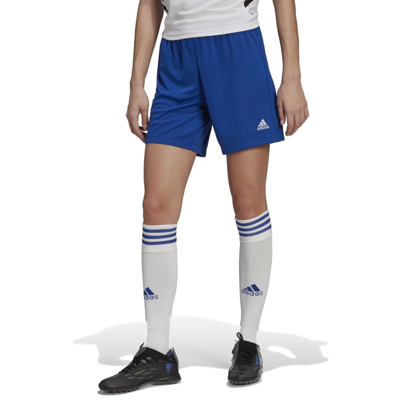 adidas Entrada 22 Voetbalbroekje Dames Blauw Wit