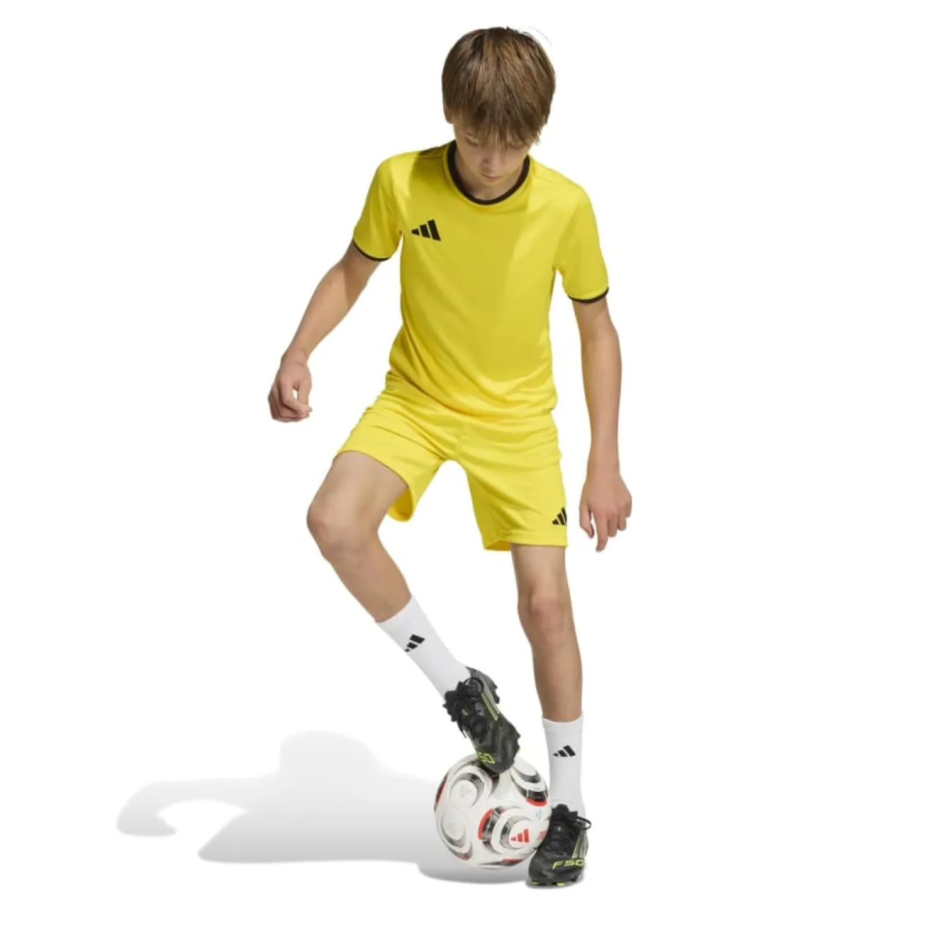 adidas Entrada 26 Voetbalbroekje Kids Geel Zwart