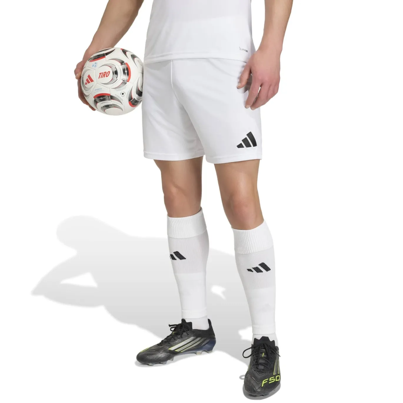 adidas Entrada 26 Voetbalbroekje Wit Zwart