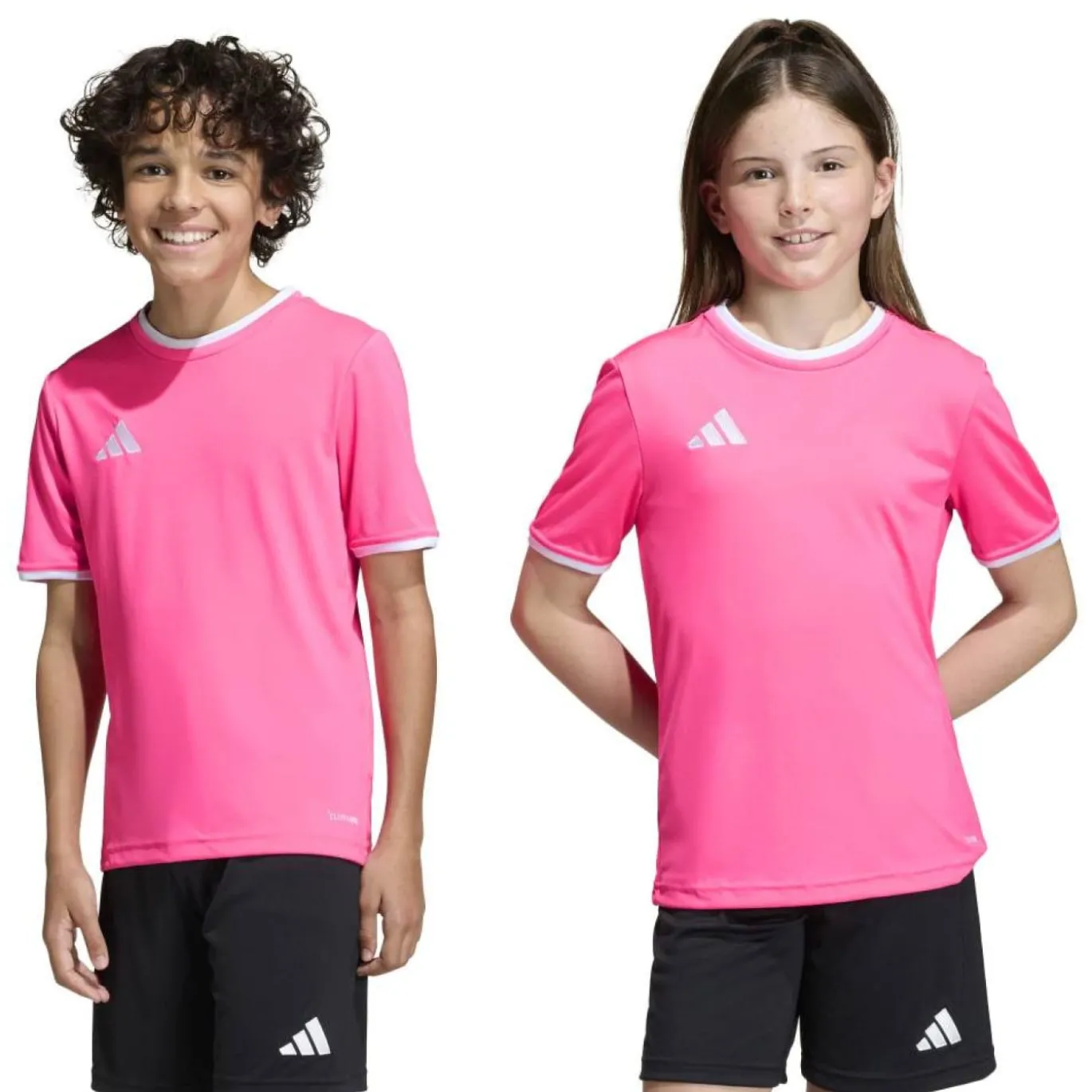 adidas Entrada 26 Voetbalshirt Kids Lichtroze Wit