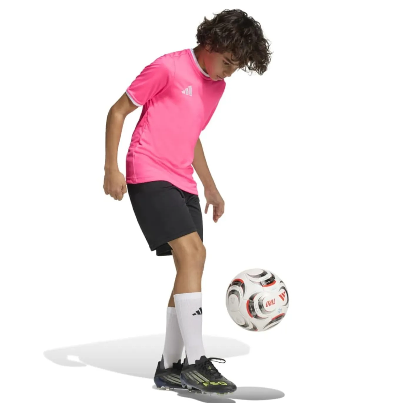 adidas Entrada 26 Voetbalshirt Kids Lichtroze Wit