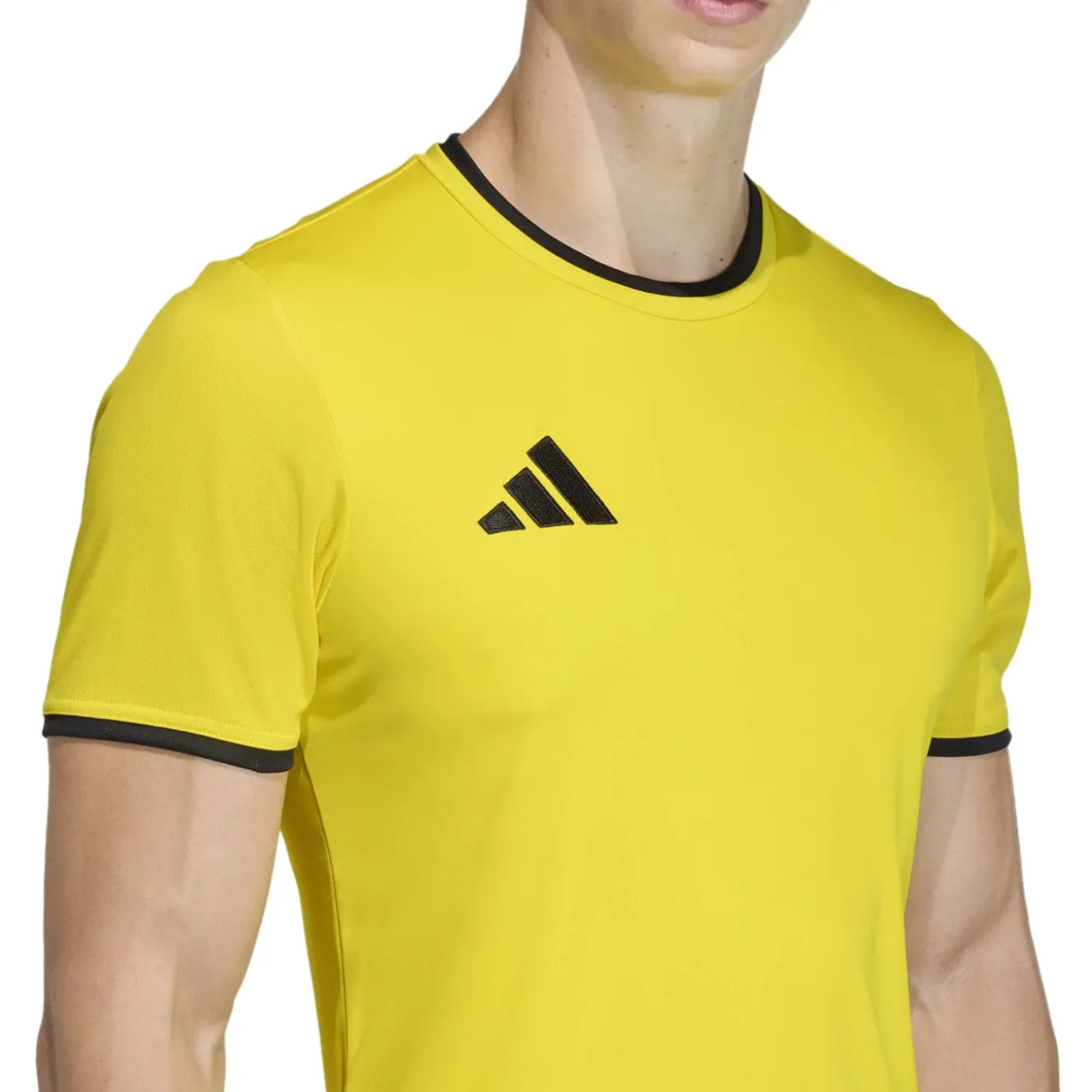 adidas Entrada 26 Voetbalshirt Geel Zwart