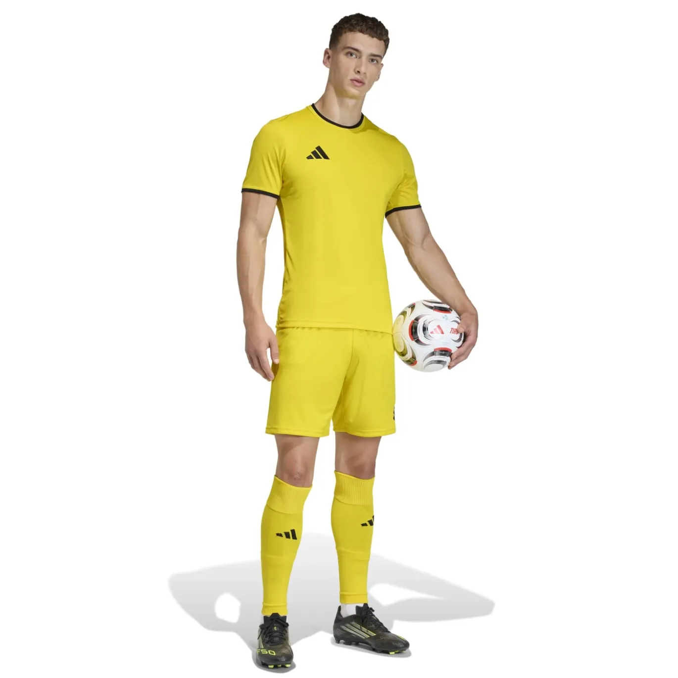 adidas Entrada 26 Voetbalshirt Geel Zwart