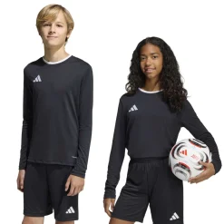 adidas Entrada 26 Voetbalshirt Lange Mouwen Kids Zwart Wit