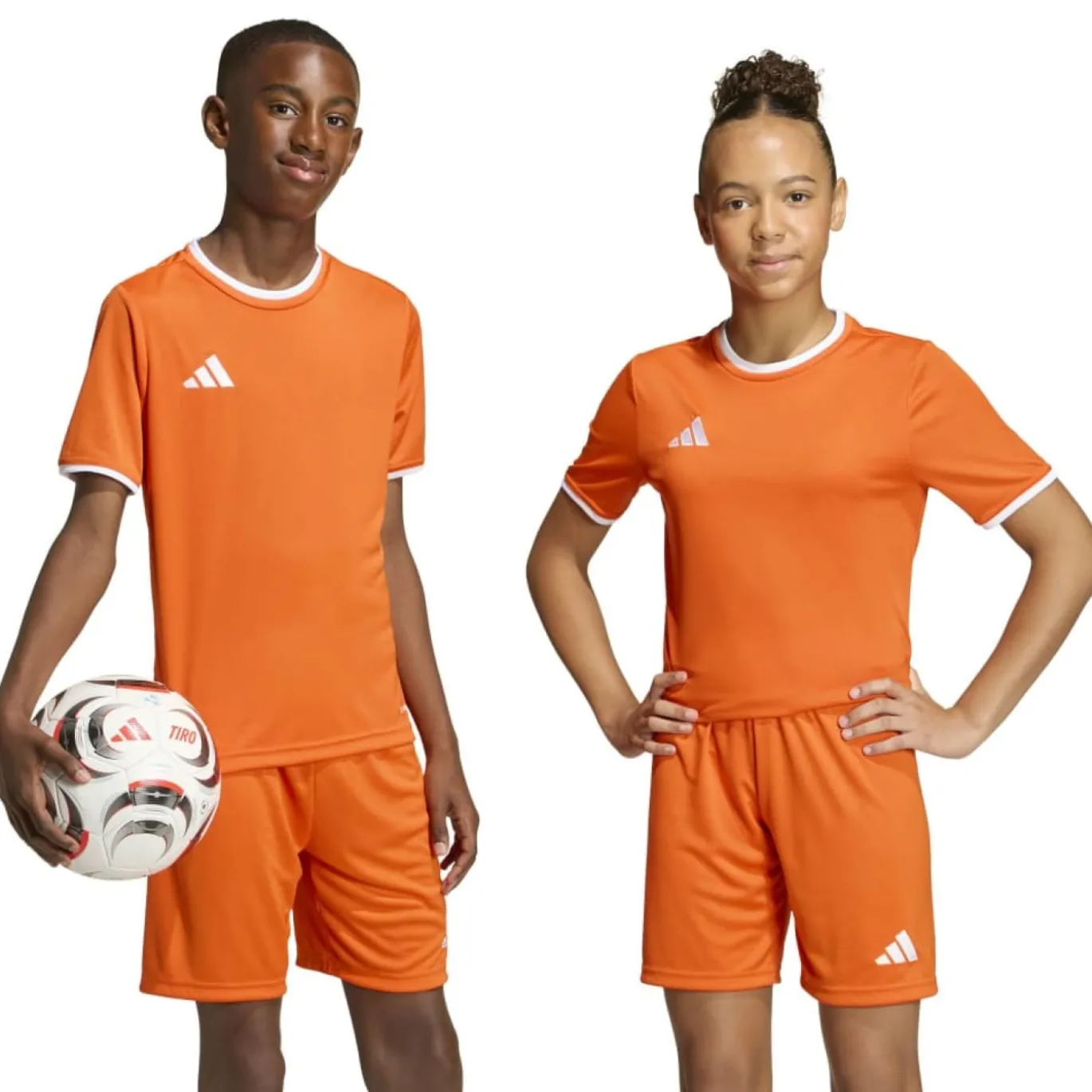 adidas Entrada 26 Voetbalshirt Kids Oranje Wit