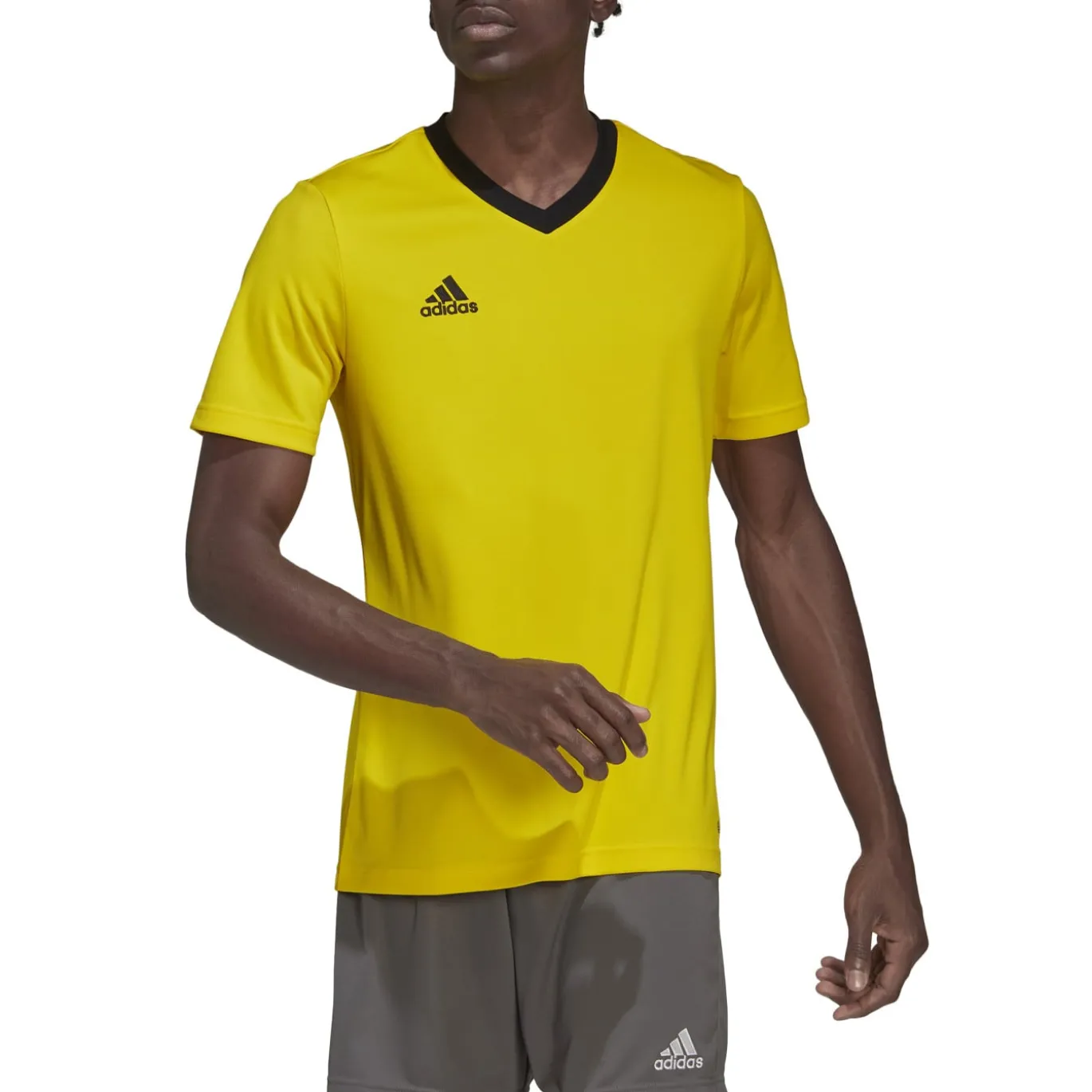 adidas Entrada 22 Voetbalshirt Geel Zwart