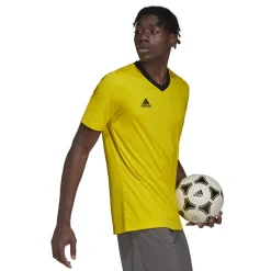 adidas Entrada 22 Voetbalshirt Geel Zwart