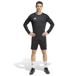 adidas Entrada 26 Voetbalshirt Lange Mouwen Zwart Wit