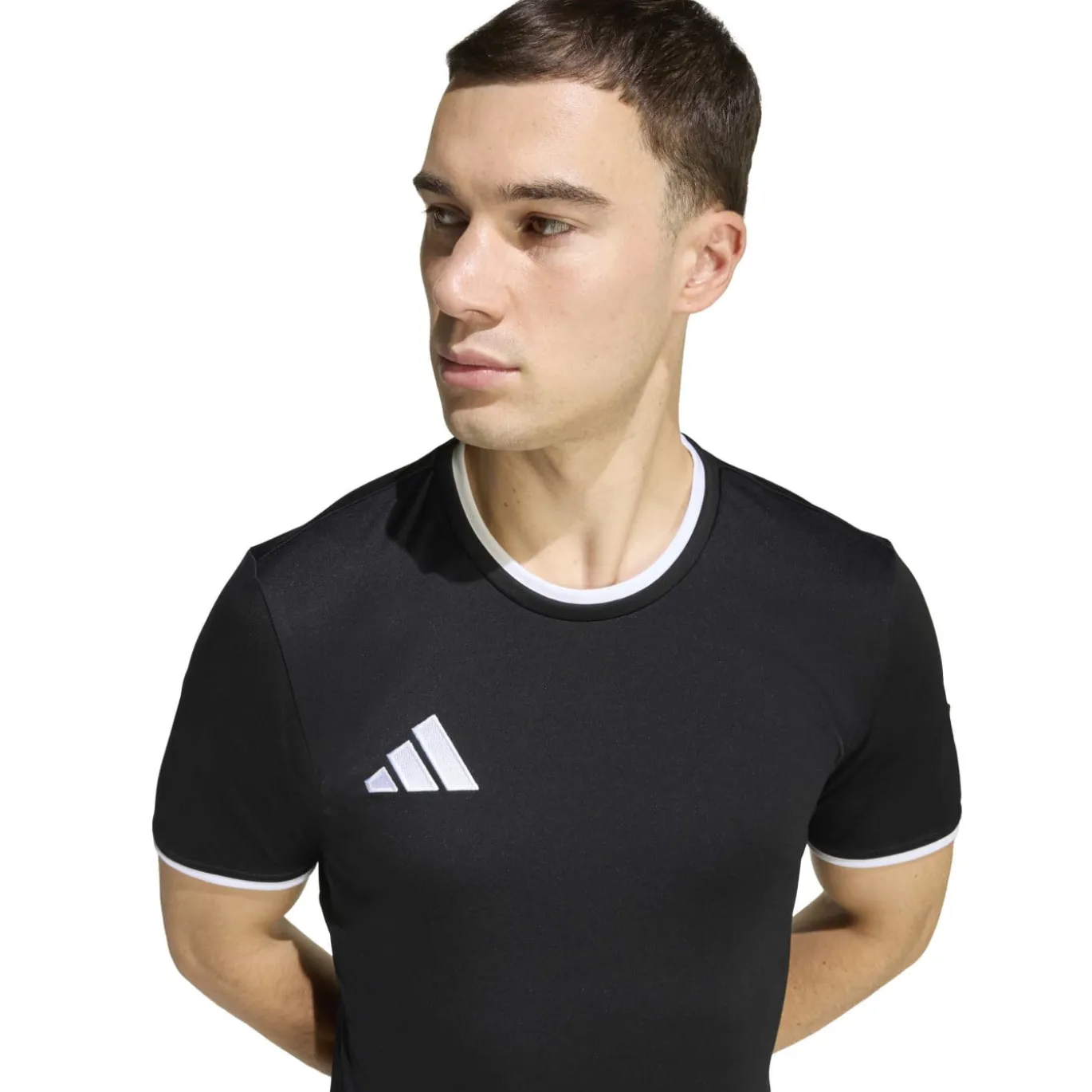 adidas Entrada 26 Voetbalshirt Zwart Wit