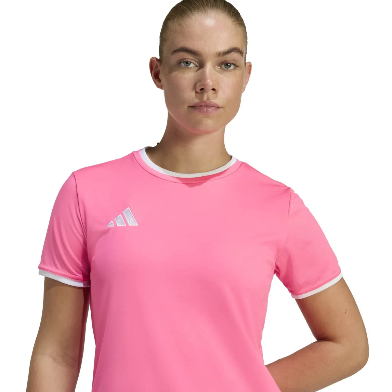 adidas Entrada 26 Voetbalshirt Dames Lichtroze Wit