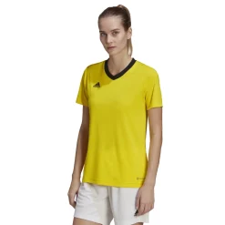 adidas Entrada 22 Voetbalshirt Dames Geel Zwart