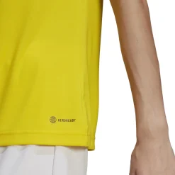 adidas Entrada 22 Voetbalshirt Dames Geel Zwart