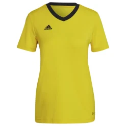 adidas Entrada 22 Voetbalshirt Dames Geel Zwart
