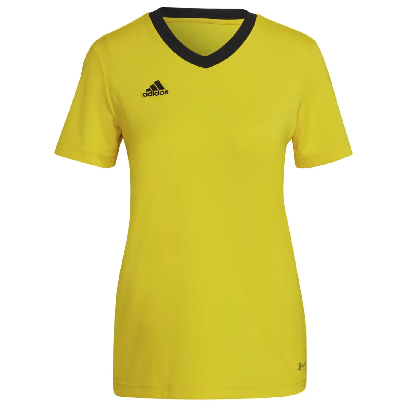 adidas Entrada 22 Voetbalshirt Dames Geel Zwart