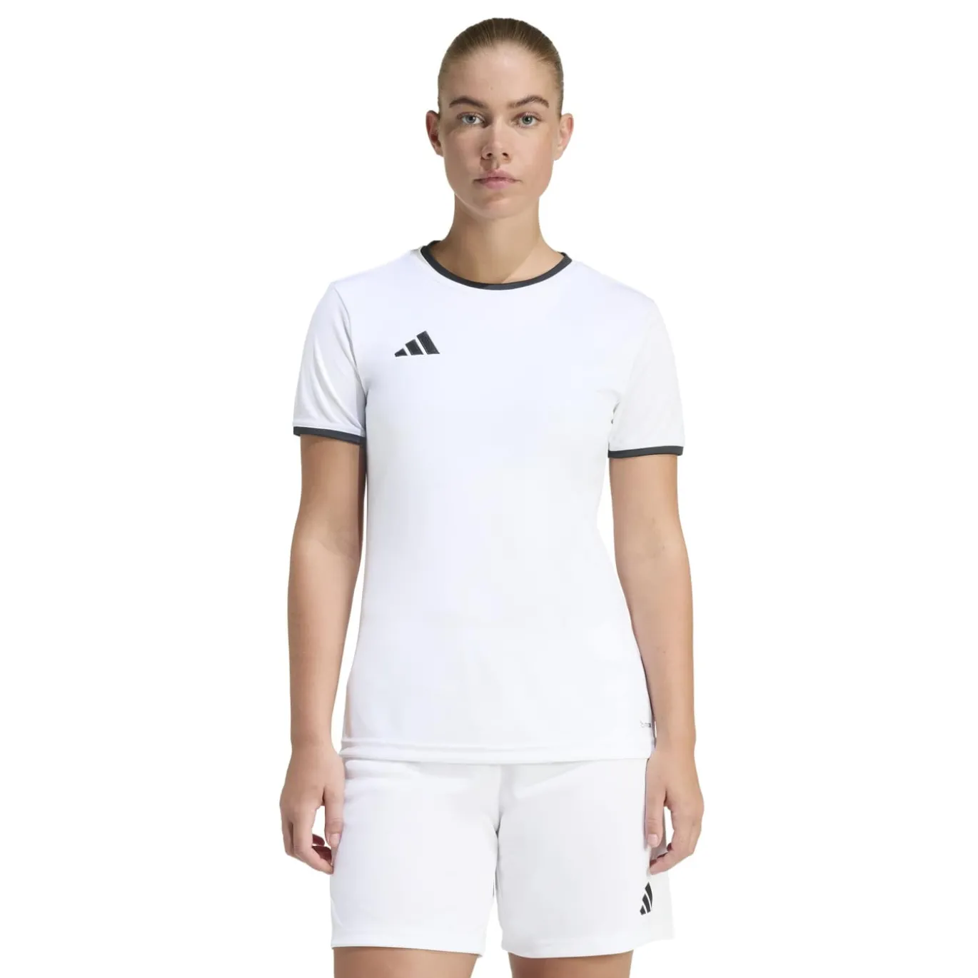 adidas Entrada 26 Voetbalshirt Dames Wit Zwart