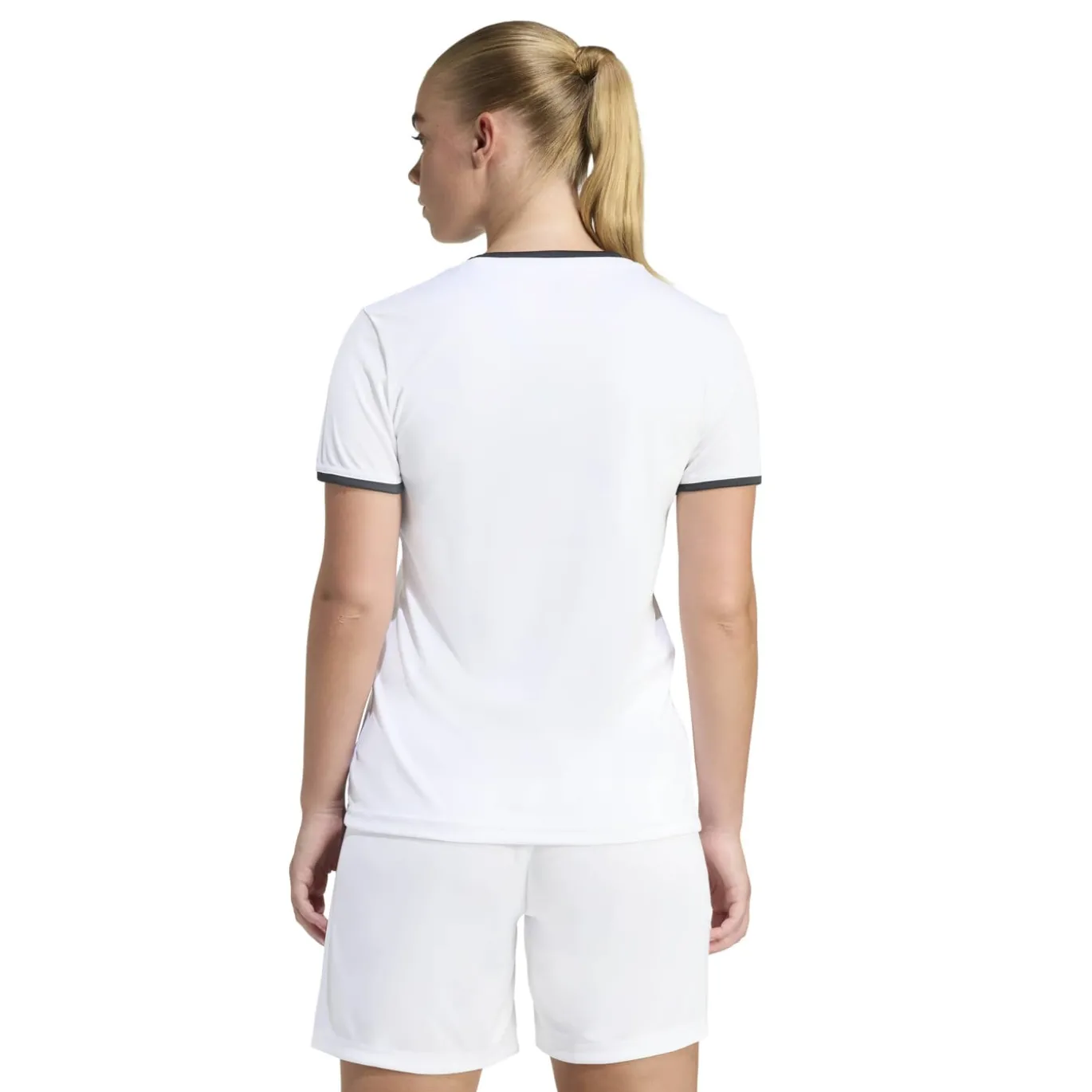 adidas Entrada 26 Voetbalshirt Dames Wit Zwart