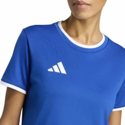 adidas Entrada 26 Voetbalshirt Dames Blauw Wit