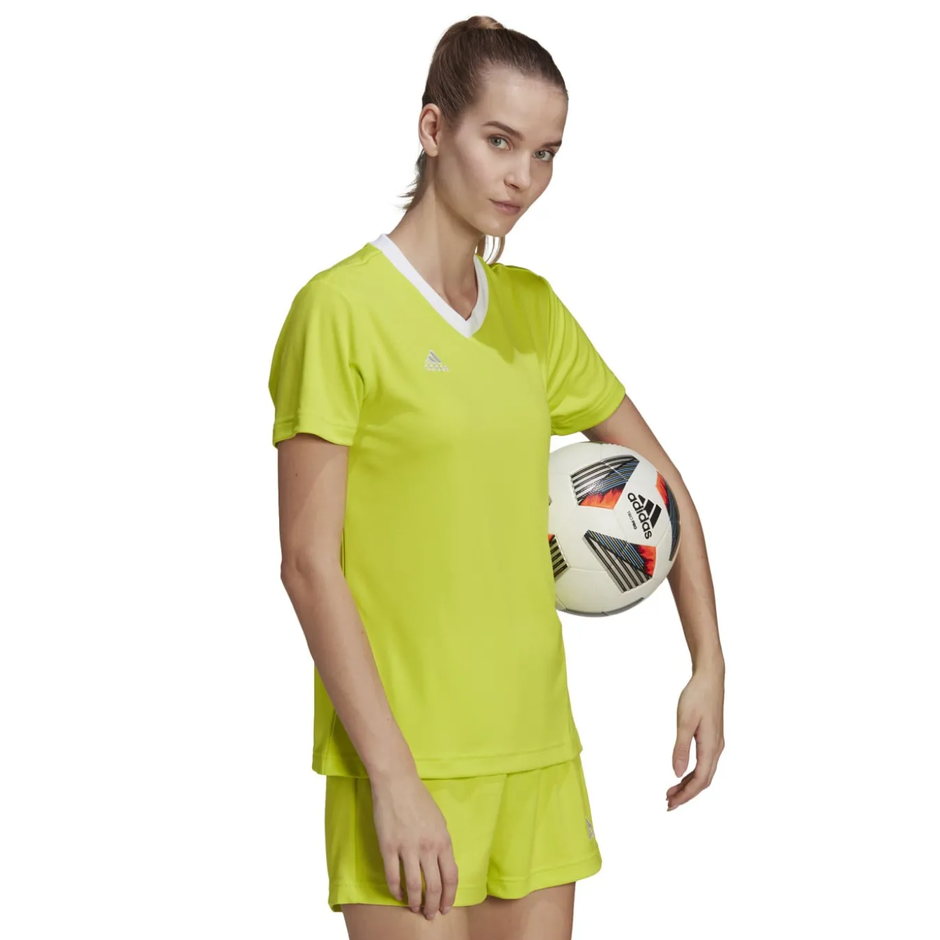 adidas Entrada 22 Voetbalshirt Dames Lichtgroen Wit