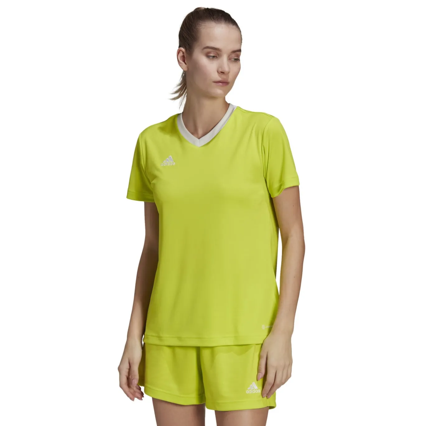 adidas Entrada 22 Voetbalshirt Dames Lichtgroen Wit