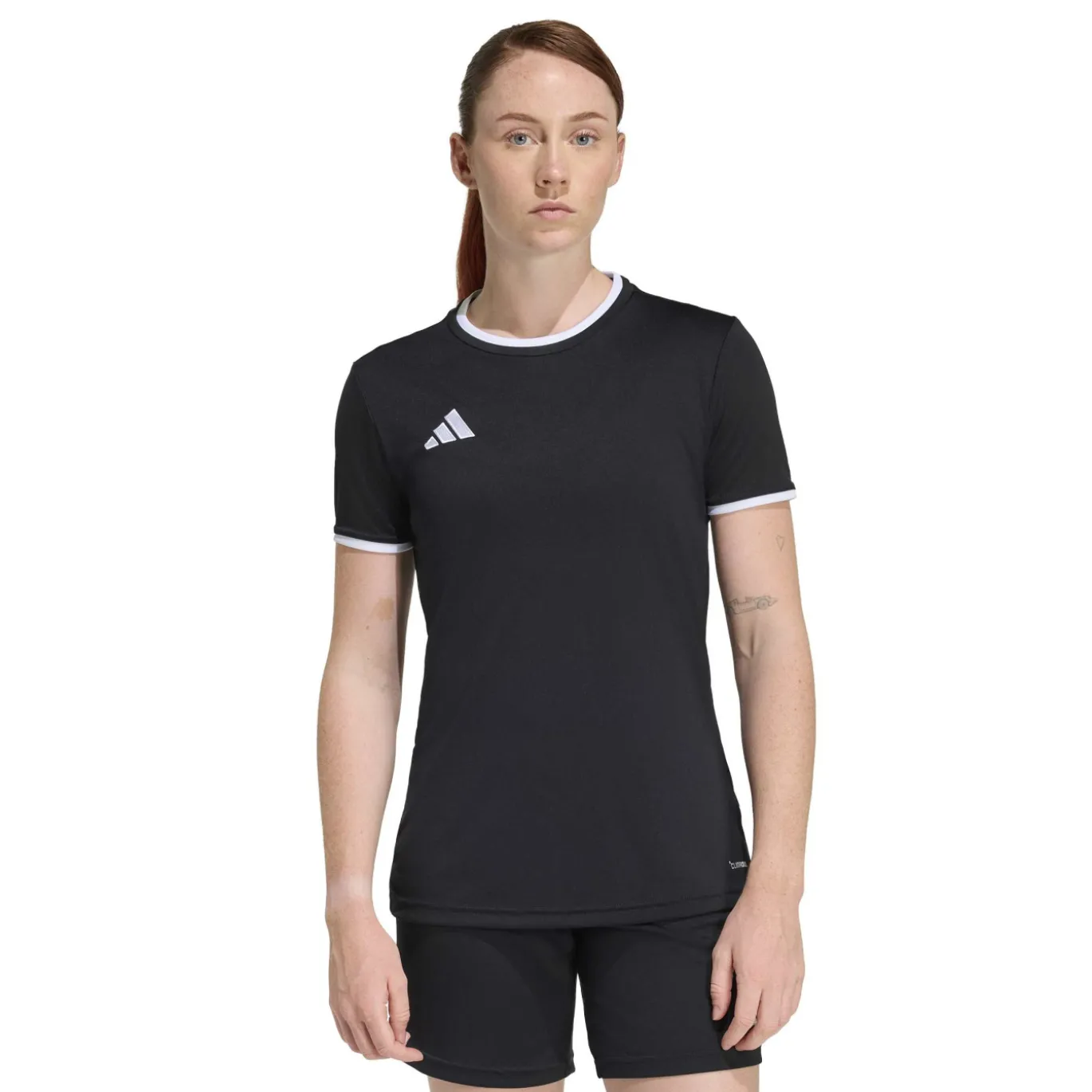 adidas Entrada 26 Voetbalshirt Dames Zwart Wit