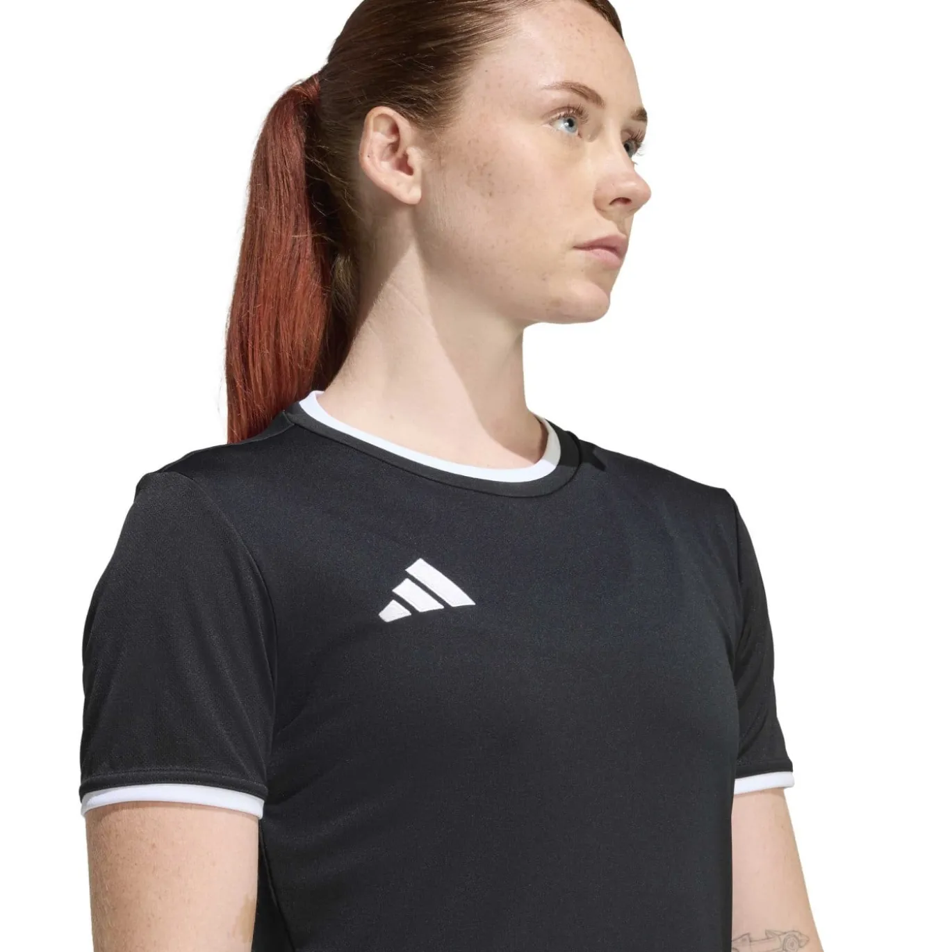 adidas Entrada 26 Voetbalshirt Dames Zwart Wit