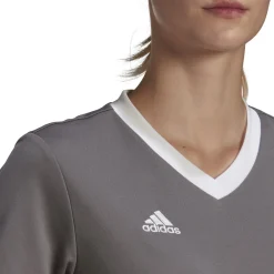 adidas Entrada 22 Voetbalshirt Dames Grijs Wit