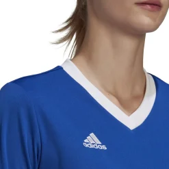 adidas Entrada 22 Voetbalshirt Dames Blauw Wit