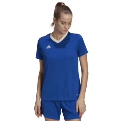adidas Entrada 22 Voetbalshirt Dames Blauw Wit