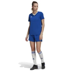 adidas Entrada 22 Voetbalshirt Dames Blauw Wit