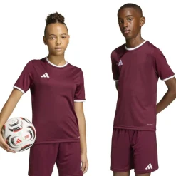 adidas Entrada 26 Voetbalshirt Kids Donkerrood Wit