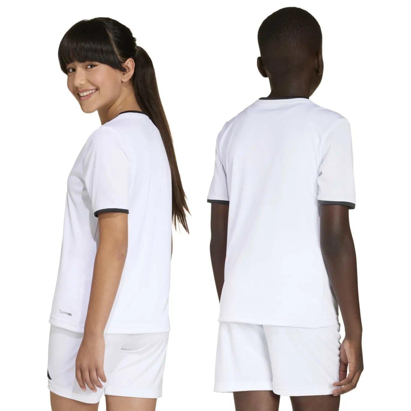 adidas Entrada 26 Voetbalshirt Kids Wit Zwart