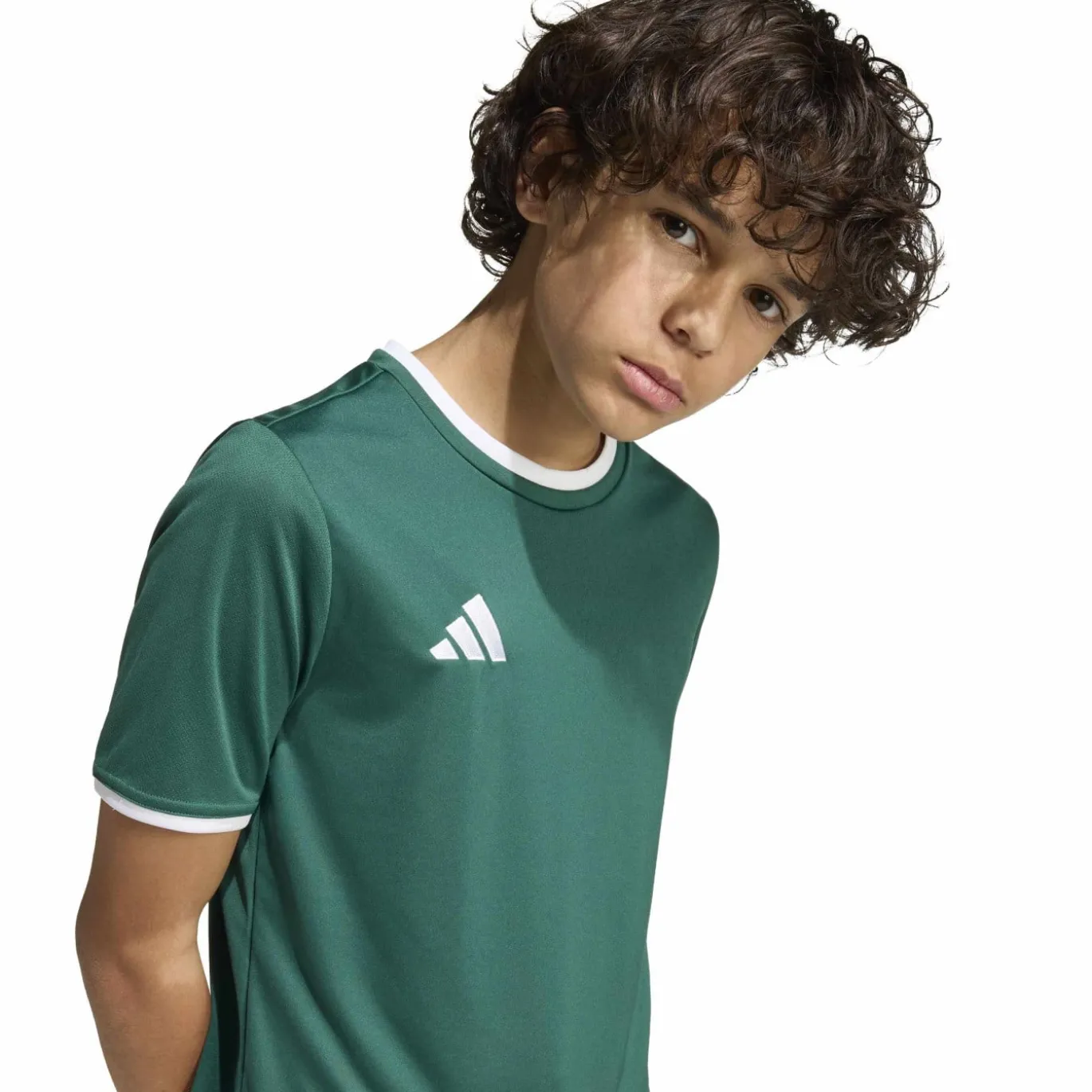 adidas Entrada 26 Voetbalshirt Kids Donkergroen Wit