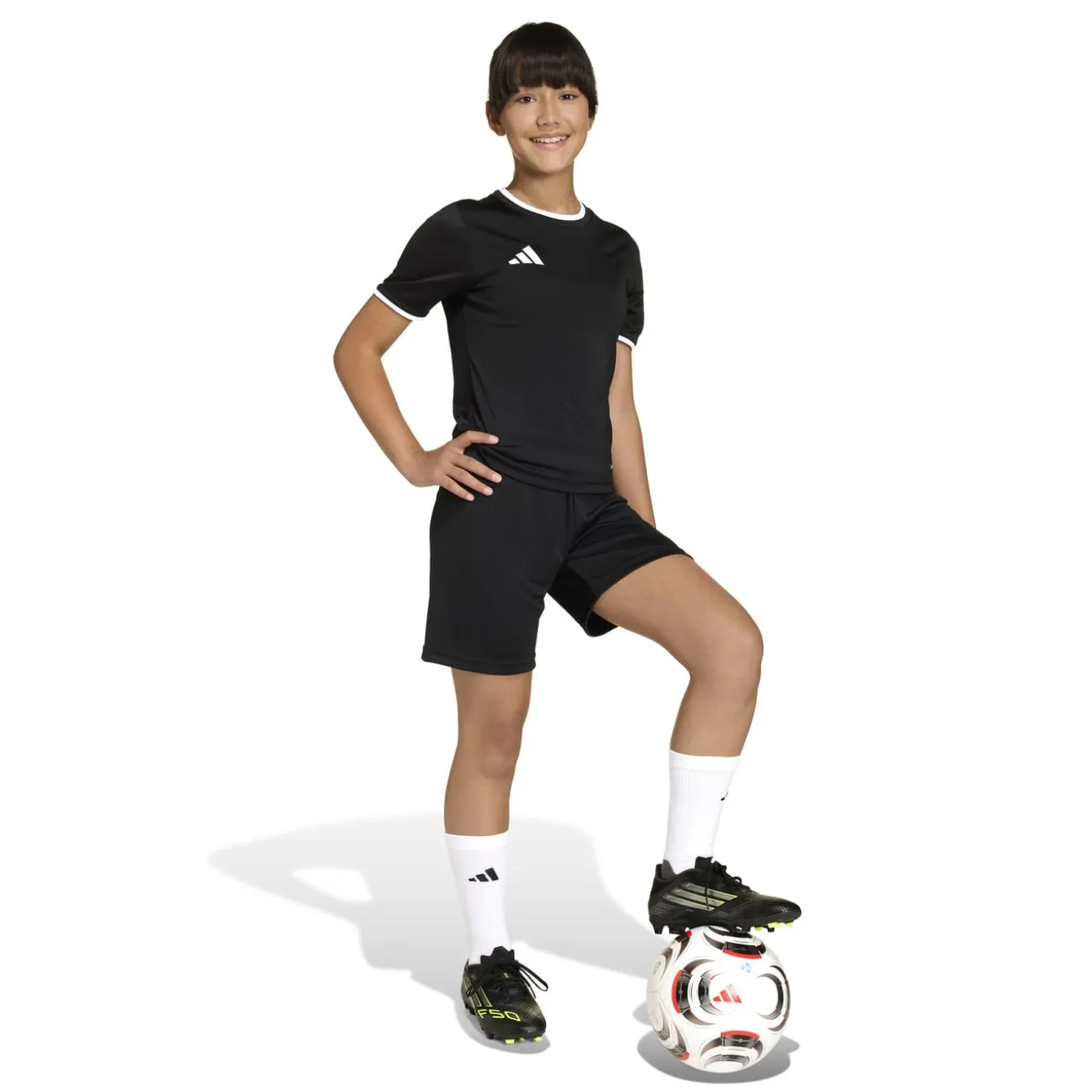 adidas Entrada 26 Voetbalshirt Kids Zwart Wit