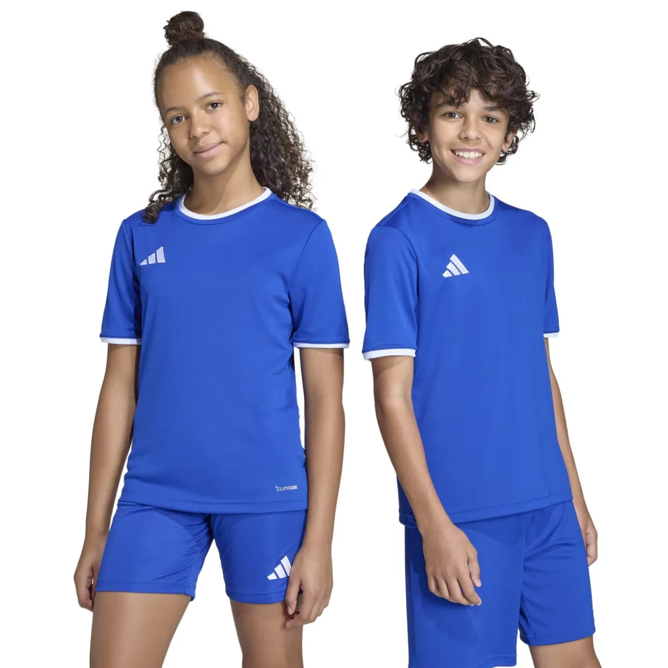 adidas Entrada 26 Voetbalshirt Kids Blauw Wit