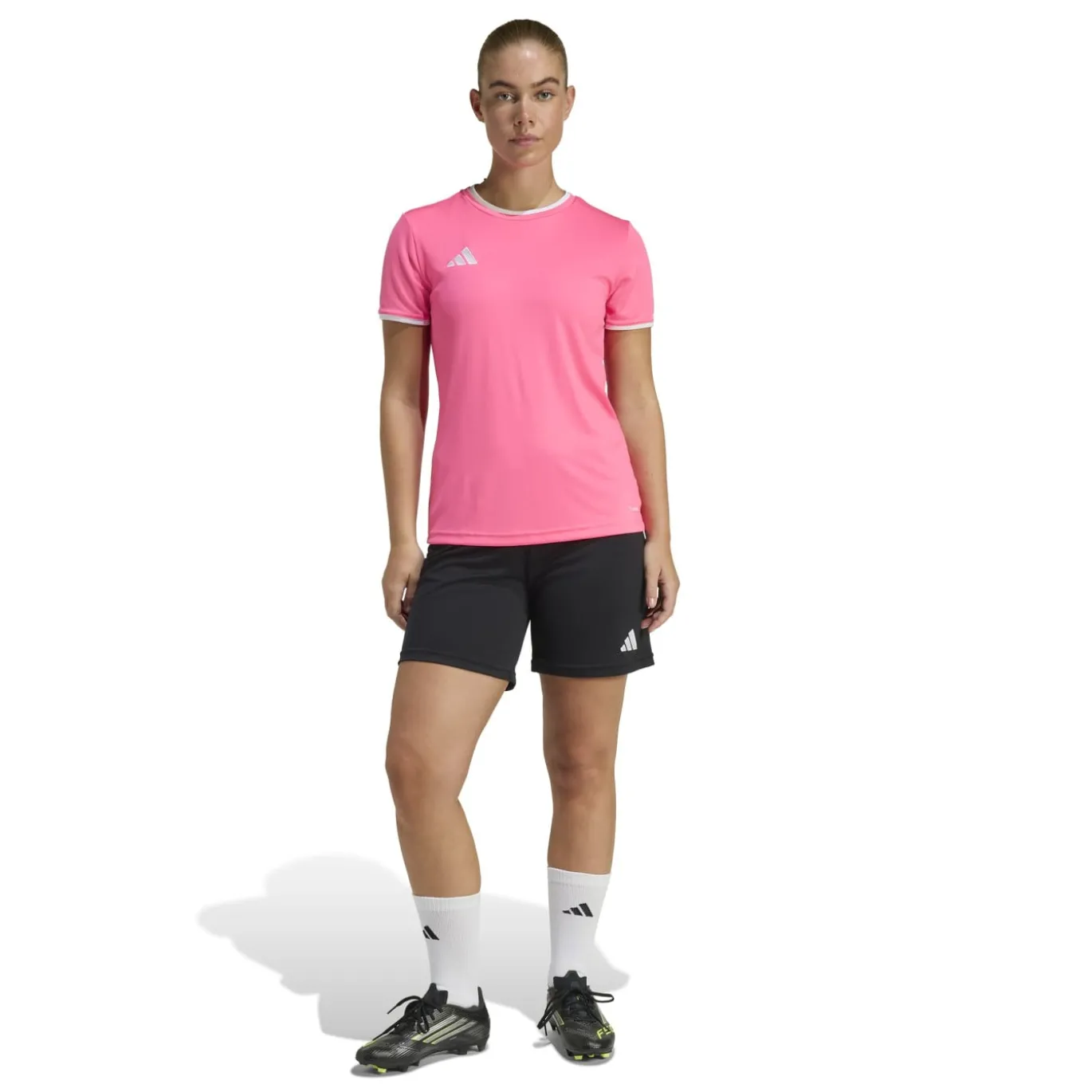 adidas Entrada 26 Voetbaltenue Dames Roze Zwart