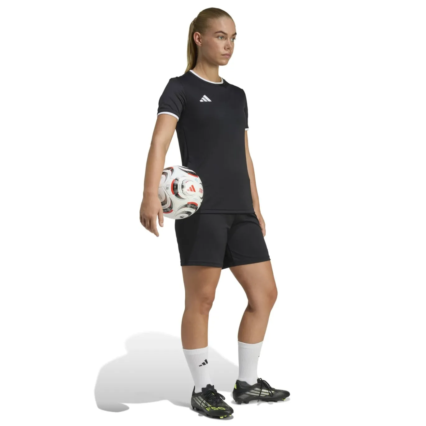 adidas Entrada 26 Voetbaltenue Dames Lichtblauw Zwart