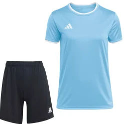 adidas Entrada 26 Voetbaltenue Dames Lichtblauw Zwart