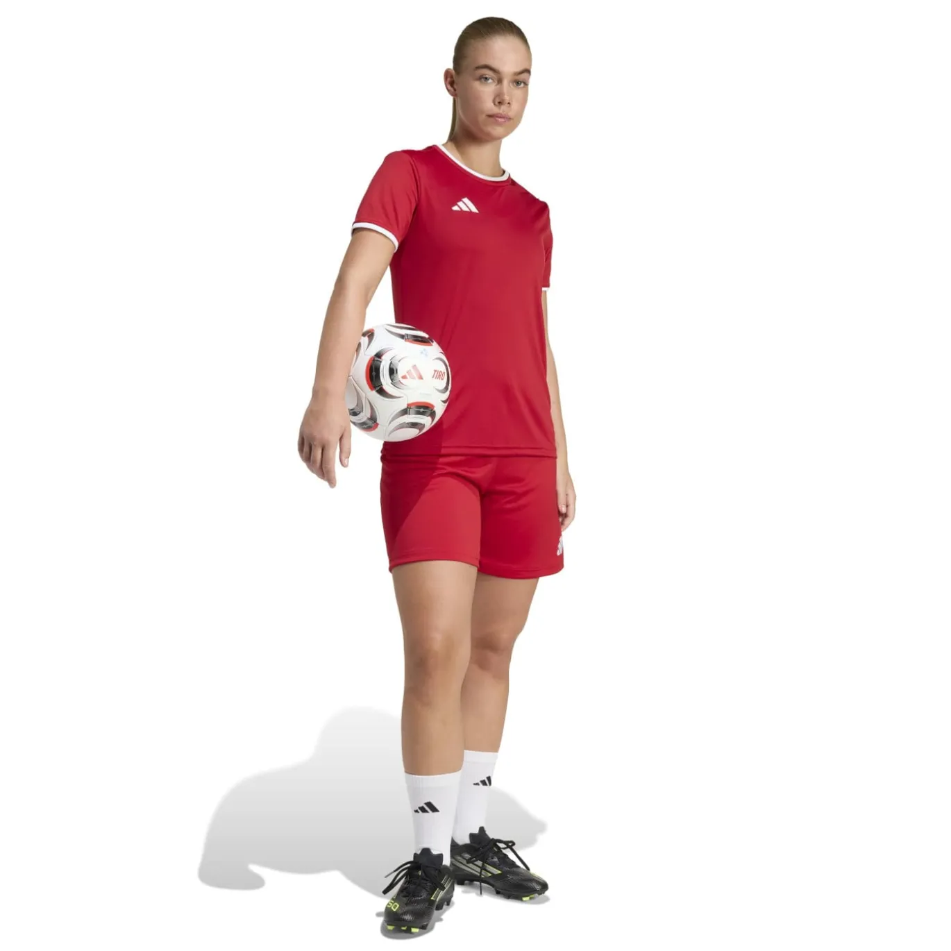 adidas Entrada 26 Voetbaltenue Dames Rood Wit
