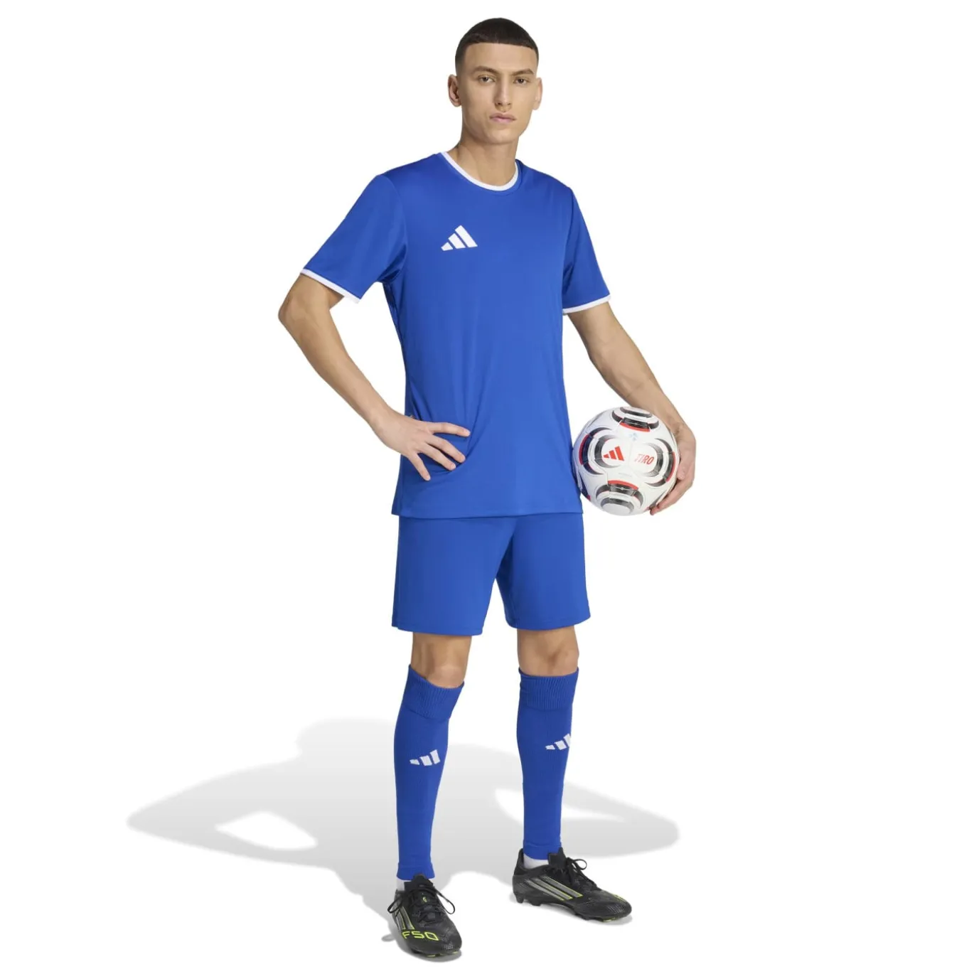 adidas Entrada 26 Voetbaltenue Blauw Wit