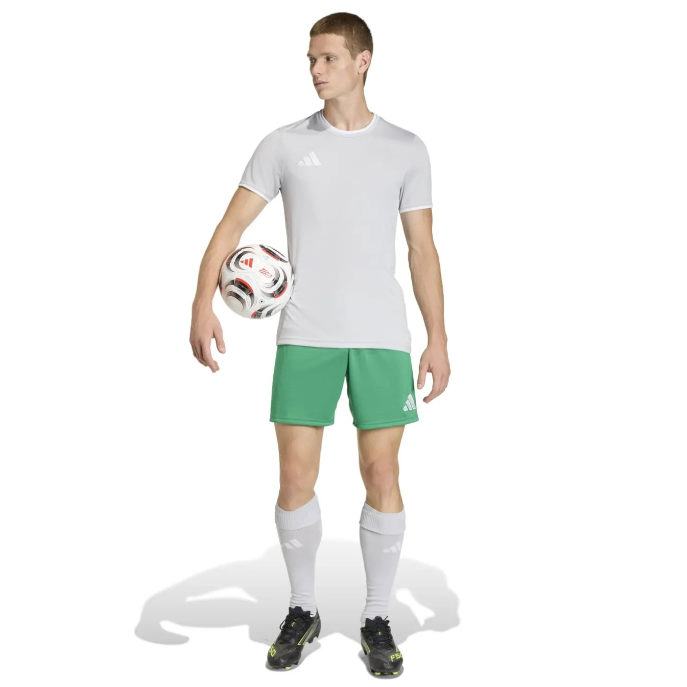 adidas Entrada 26 Voetbaltenue Grijs Wit