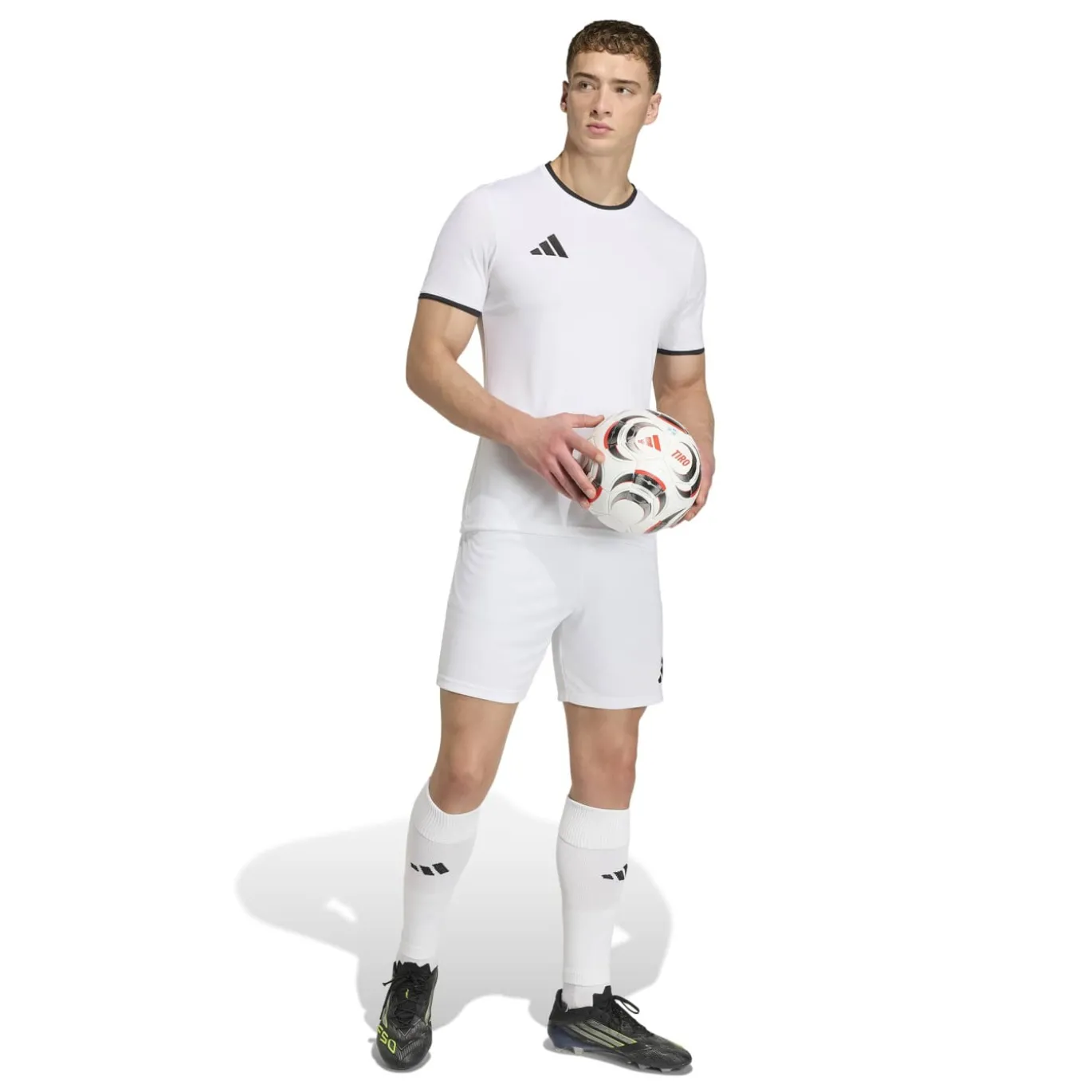 adidas Entrada 26 Voetbaltenue Wit Zwart