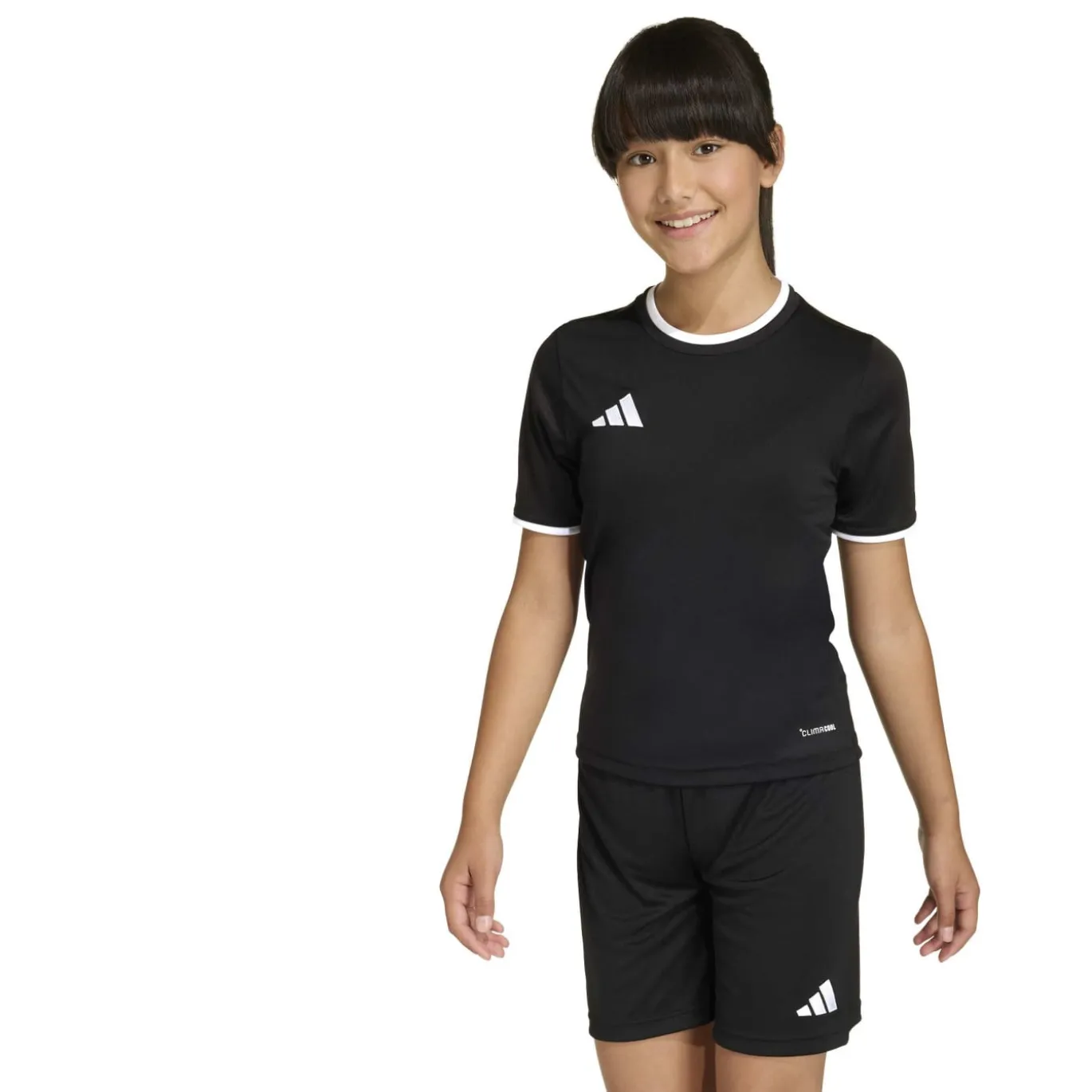 adidas Entrada 26 Voetbaltenue Kids Zwart Wit